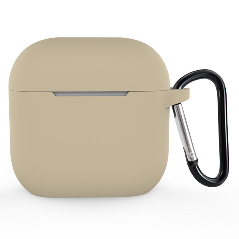 Apple AirPods (4. Gen.) Silikondeksel med Karabinkrok - Beige