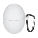 Huawei FreeBuds 6 Silikondeksel med Karabinkrok – Hvit