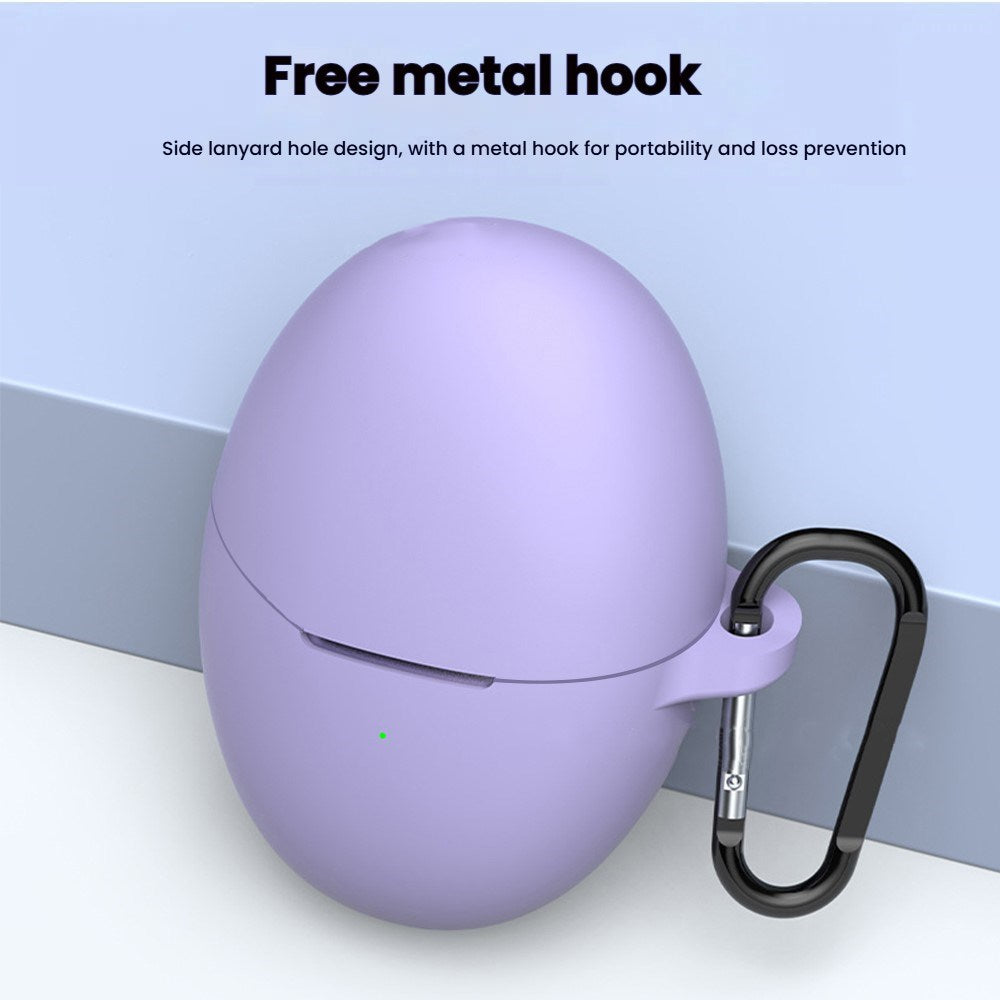 Huawei FreeBuds 6 Silikondeksel med Karabinkrok – Mørkegrønn