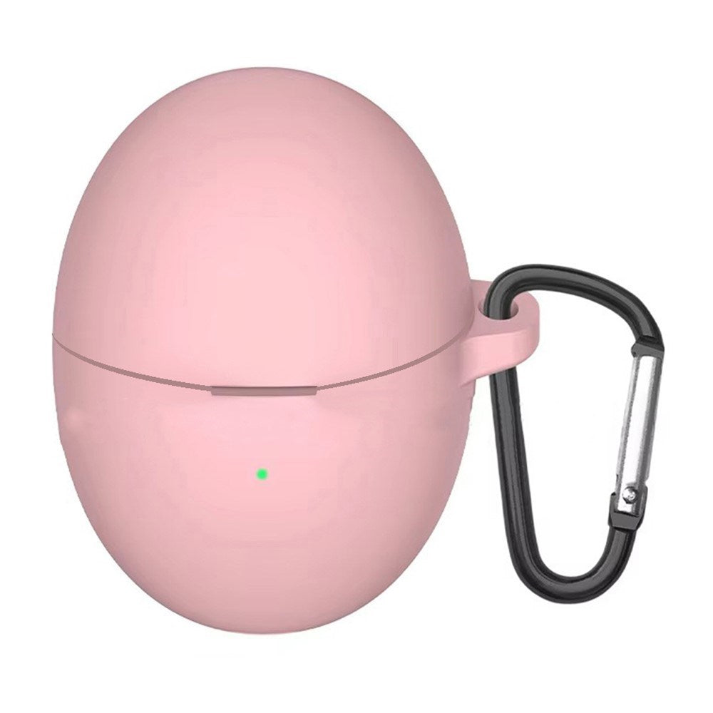 Huawei FreeBuds 6 Silikondeksel med Karabinkrok – Rosa