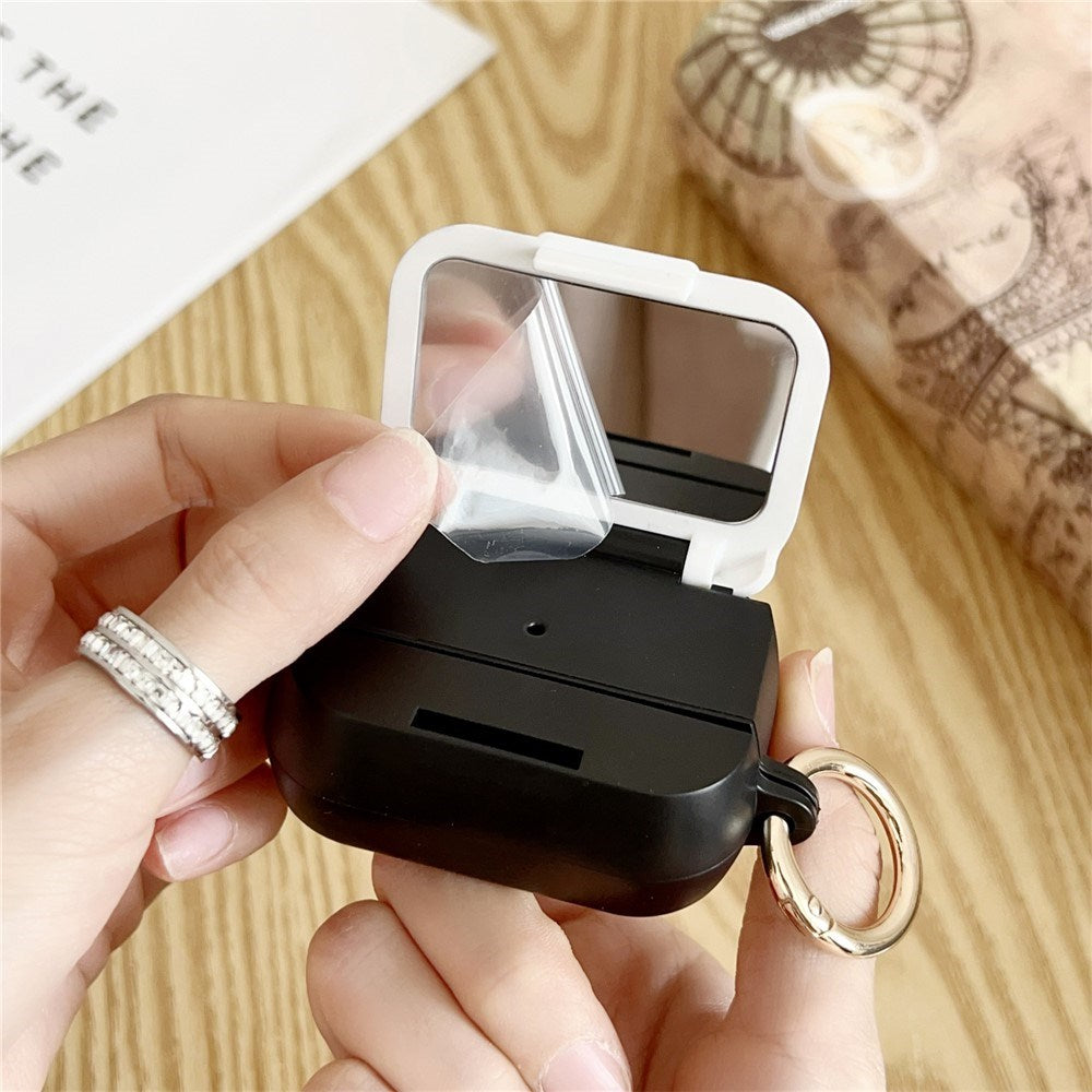 Apple AirPods Pro (3. gen.) Mønstret Plast Deksel m. Speil - Leopard / Svart