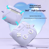 Apple AirPods Pro (3. Gen.) Silikon Katt Deksel m. Gamer Design - Lilla