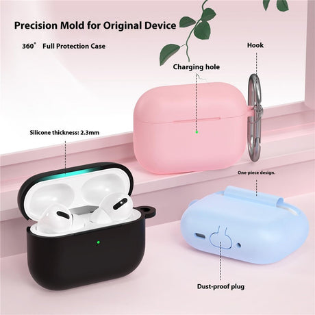 Apple AirPods Pro (3. gen.) Silikon Deksel - Karabinkrok - Grønn