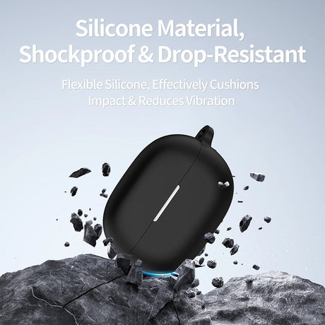 Huawei FreeBuds Pro 5 Silikondeksel med Karabinkrok - Rød