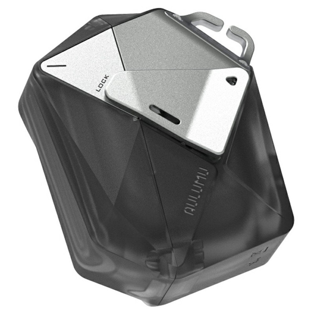 Apple AirPods Pro (3. Gen.) AULUMU Geometrisk Plast Deksel m. Stropp - Svart