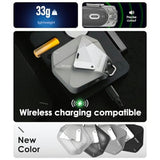 Apple AirPods (4. Gen.) AULUMU Geometrisk Plast Deksel m. Stropp - Svart