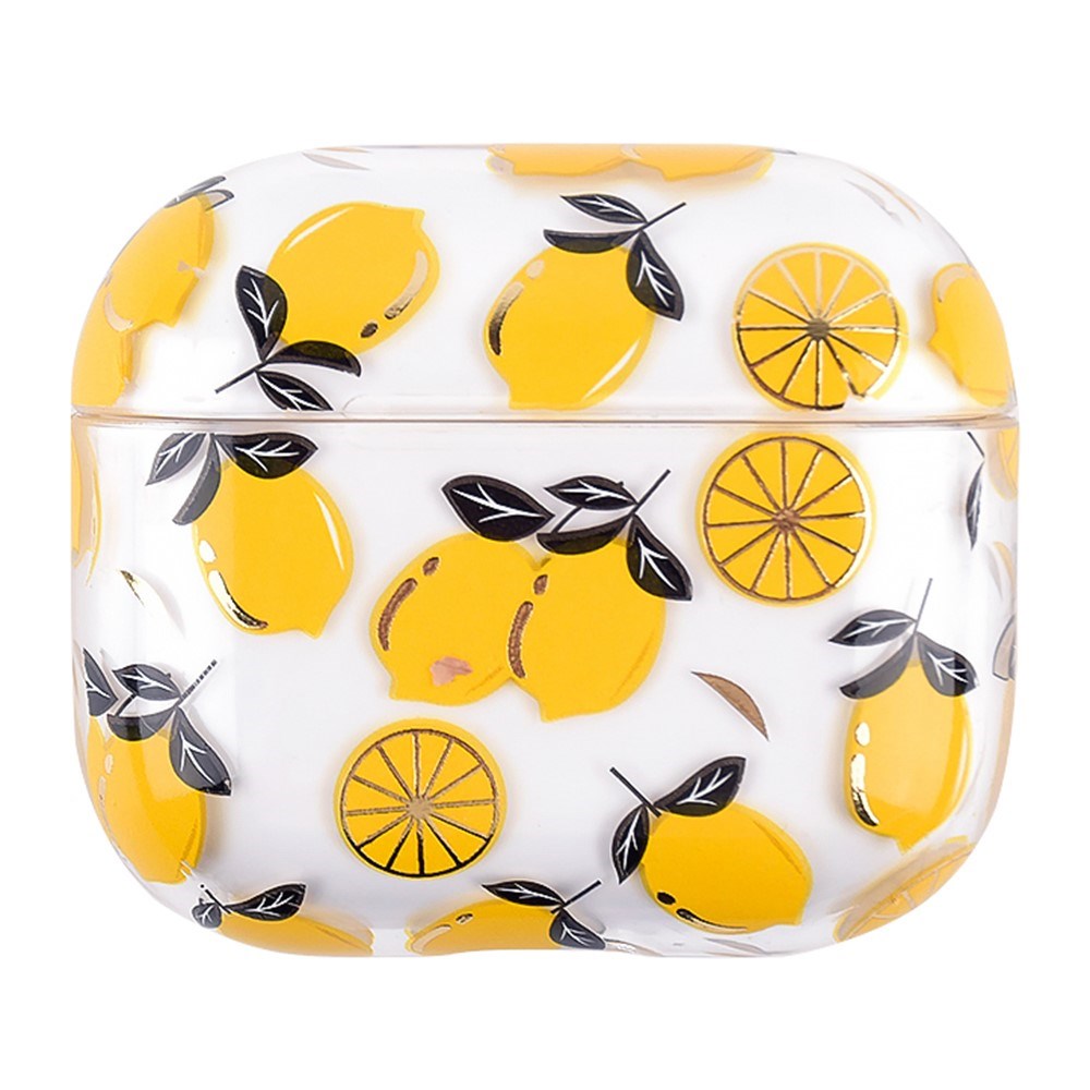 Apple AirPods (3. Gen.) Hard Plast Deksel m. Mønster – Sitron