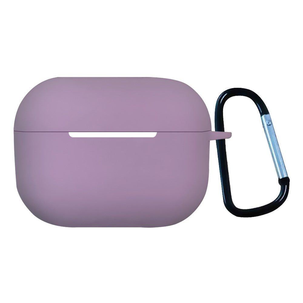 Apple Airpods Pro 2nd Gen (2022) Silikondeksel med Karabinkrok - Lavendel