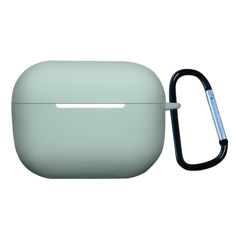 Apple Airpods Pro 2nd Gen (2022) Silikondeksel med Karabinkrok - Mintgrønn