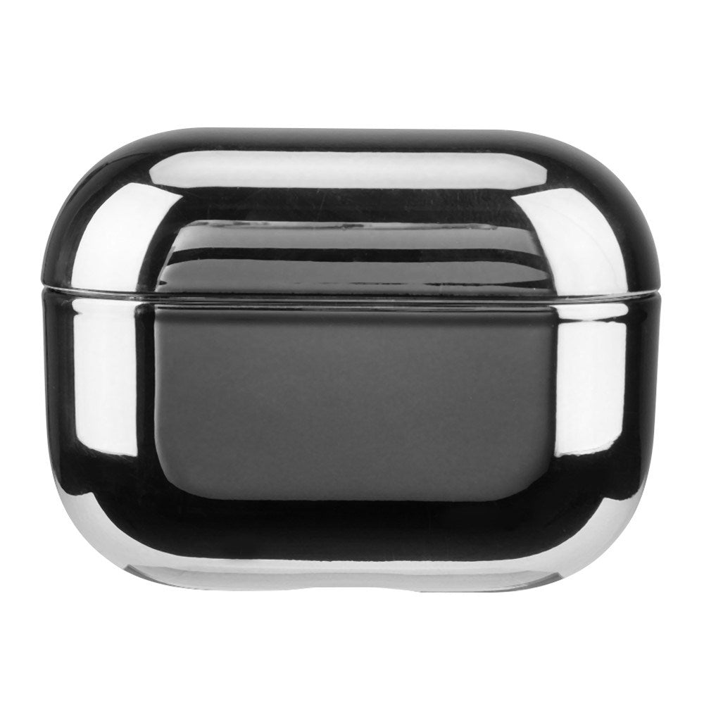 Apple AirPods Pro (2. Gen.) Hardt Plast Deksel med Metallisk Overflate - Sølv