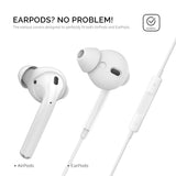 Apple AirPods (1. & 2. Gen.) Ørepropper 3-Pakning med Oppbevaringsetui – Størrelse S – Svart