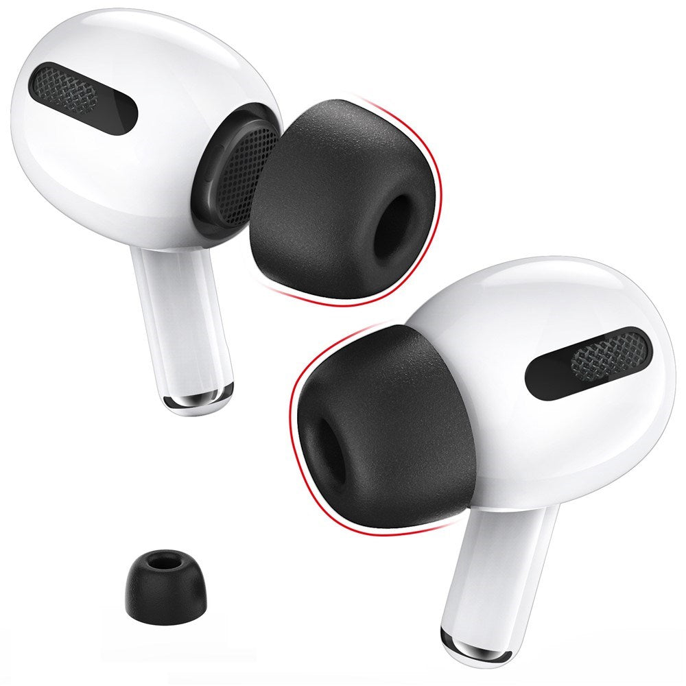 AirPods Pro (1. & 2. Gen.) AHASTYLE WG28 Memory Foam Ørepropper - Str. S - Svart