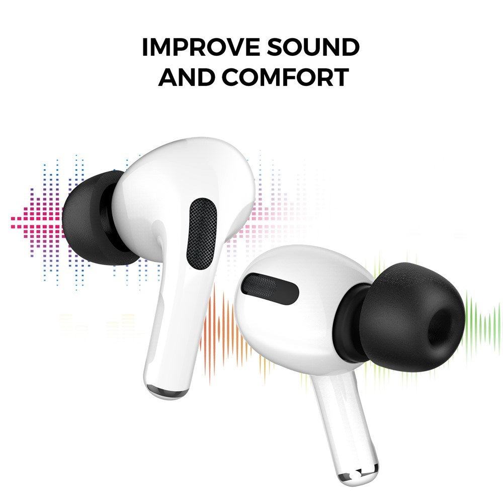 AirPods Pro (1. & 2. Gen.) AHASTYLE WG28 Memory Foam Ørepropper - Str. S - Svart