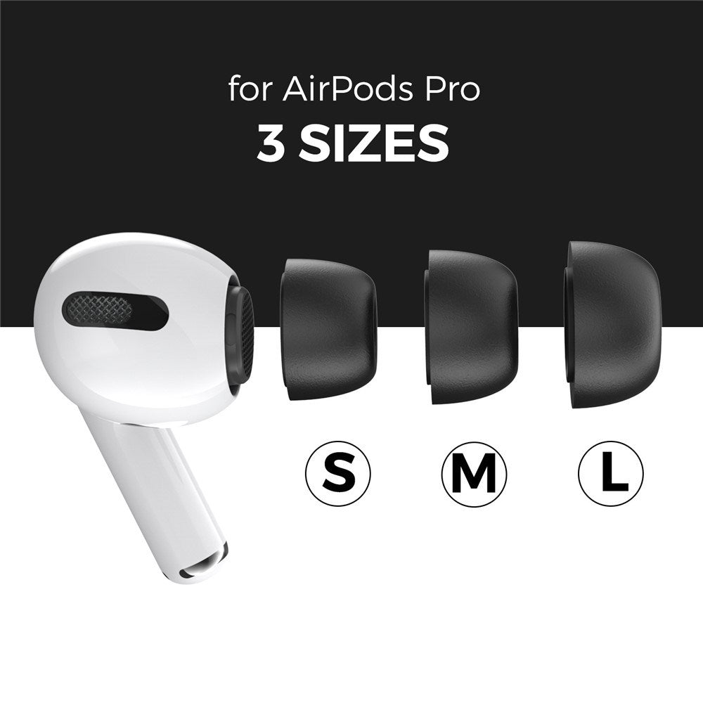 AirPods Pro (1. & 2. Gen.) AHASTYLE Memory Foam Ørepropper – S / M / L – Svart