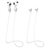 AirPods / AirPods Pro Fleksibel Silikonhalsstropp - Hvit