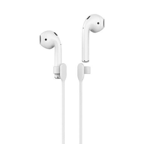 AirPods / AirPods Pro Fleksibel Silikonhalsstropp - Hvit