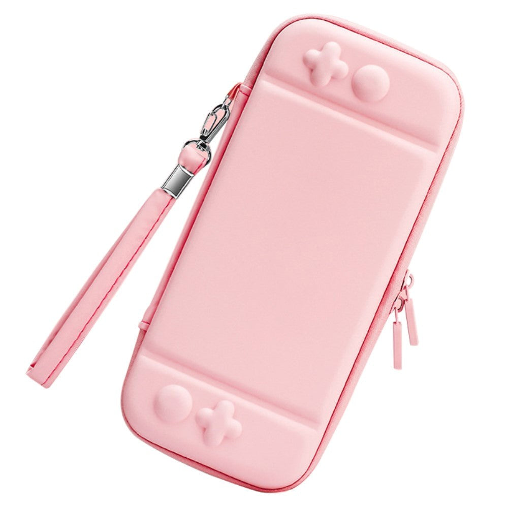 Nintendo Switch / Switch OLED Oppbevaringsskall med Glidelås - Rosa