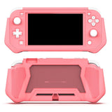 Nintendo Switch Lite 360° Plast Deksel m. Skjermbeskyttelse - Pink