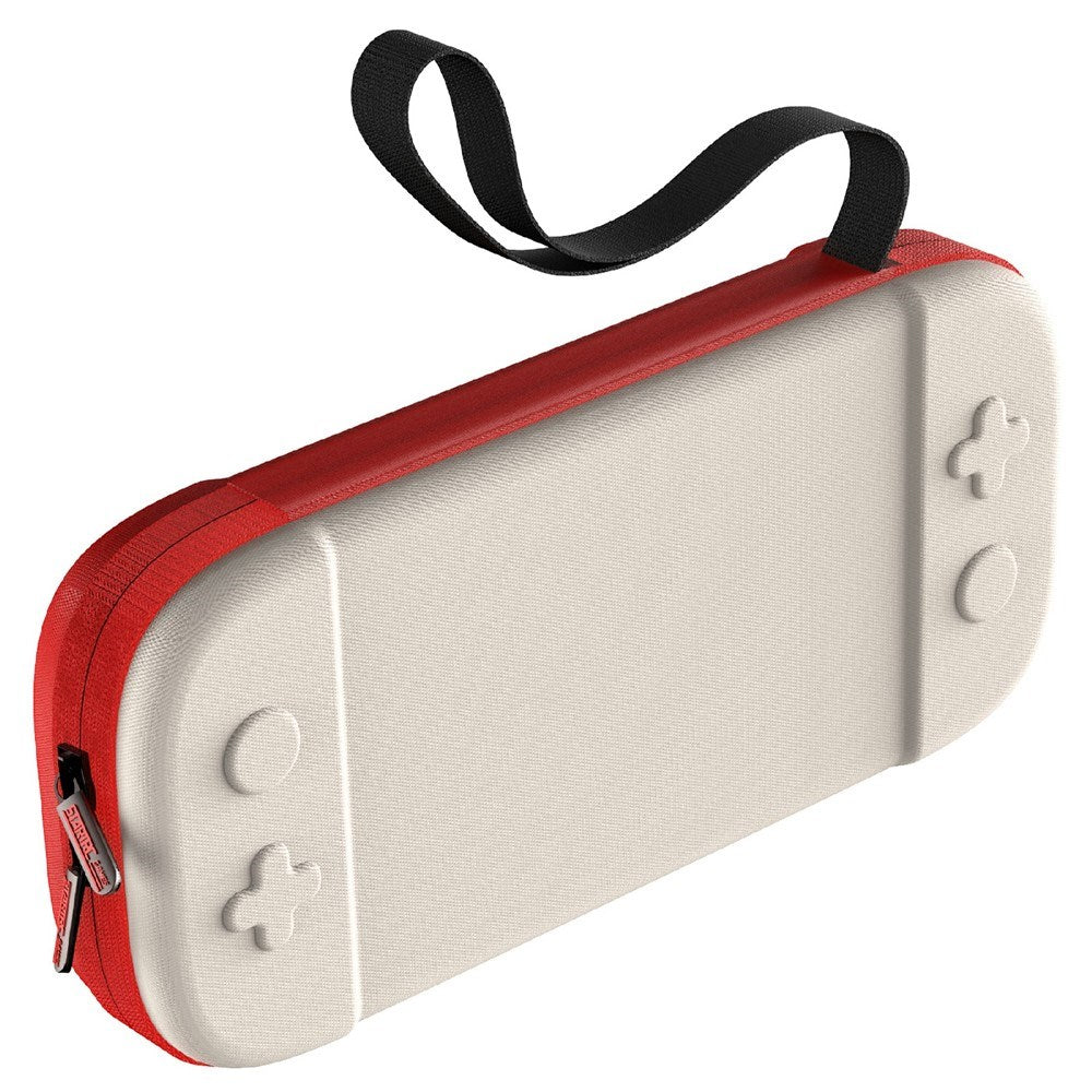 Nintendo Switch 2 Nylon Oppbevaringsveske m. Stropp - Beige / Rød