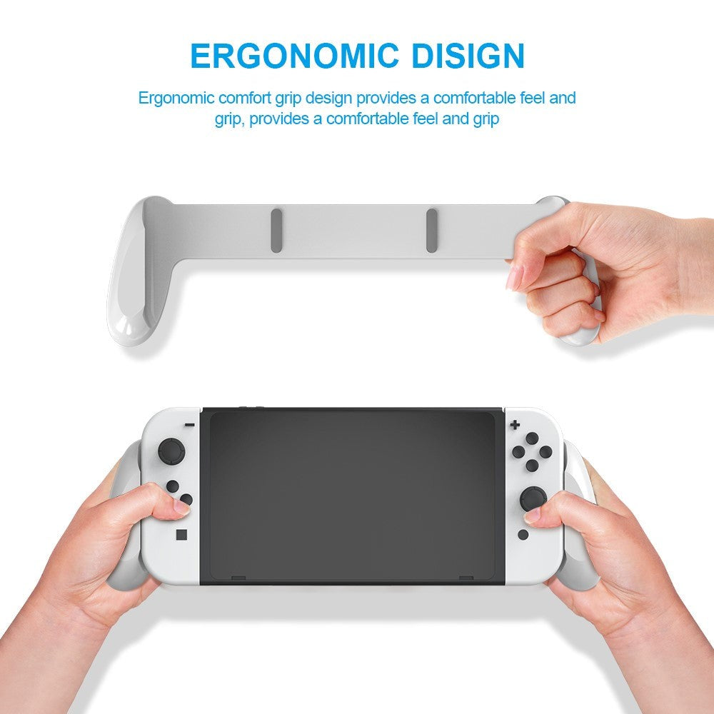 Nintendo Switch OLED Joypad-Kontroller med Håndtak - Hvit