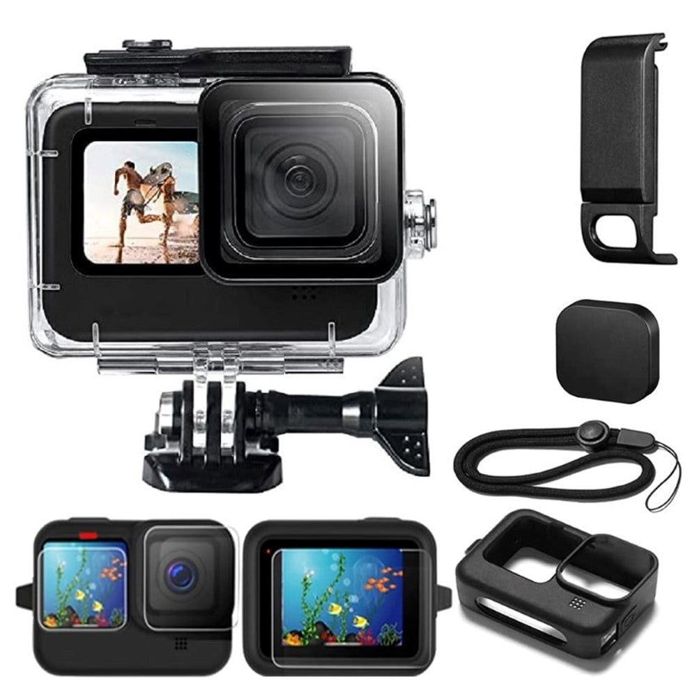 Waterproof Clear Case GoPro Hero 9 / 10 / 11- Gjennomsiktig