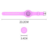 Apple AirTag 1. & 2. Gen. Silikonrem med 3D-Design – Rosa / Pingvin