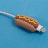 Kabelbeskytter for USB-C Kabel - Hotdog med Sennep