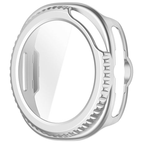 Samsung Galaxy Watch 8 Classic (46 mm) Hard Plast Deksel med Innebygd Skjermbeskytter - Matt Sølv