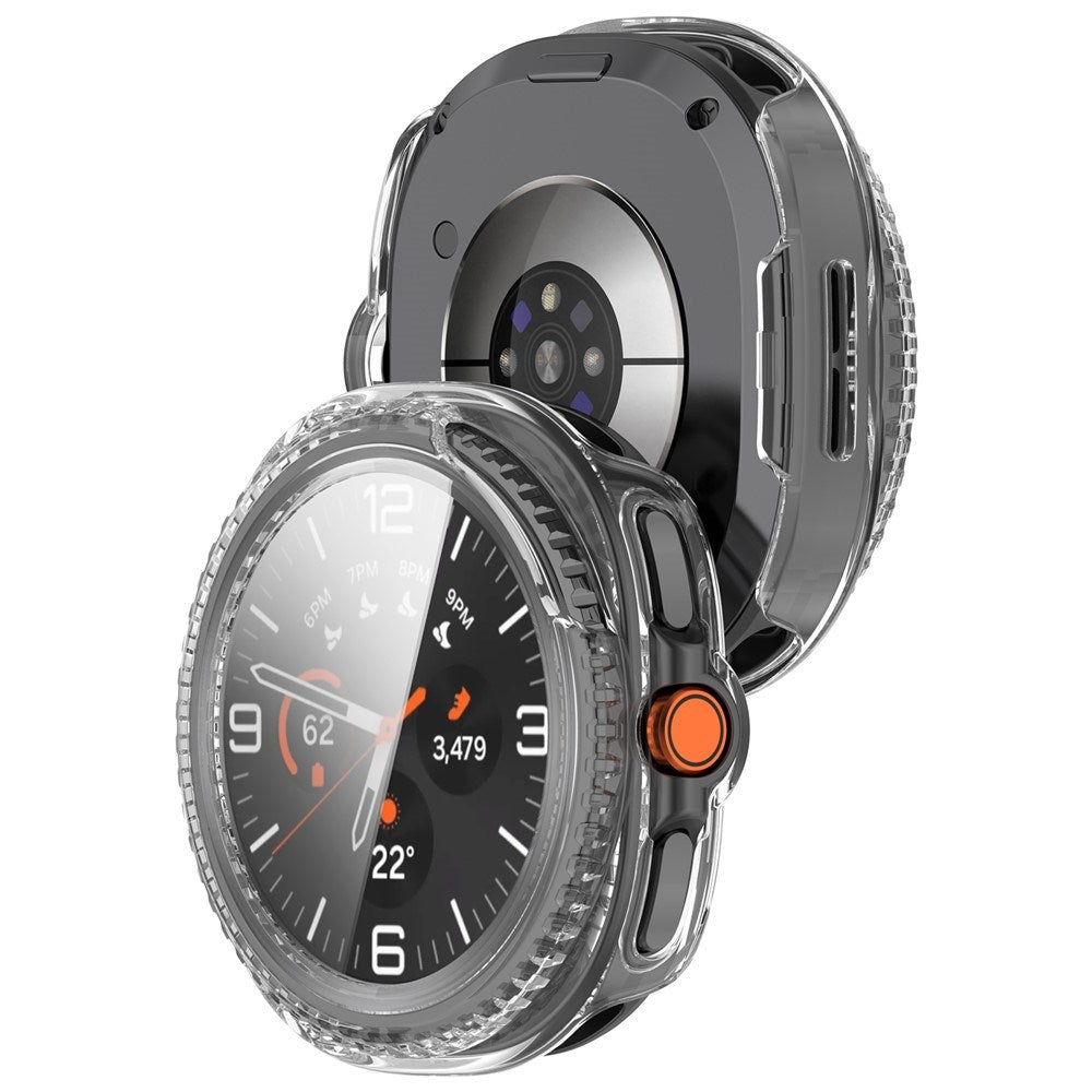 Samsung Galaxy Watch 8 Classic (46 mm) Hard Plast Deksel med Innebygd Skjermbeskytter - Gjennomsiktig