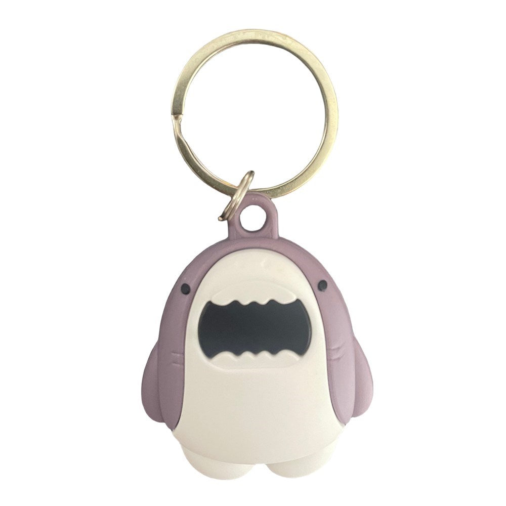 Apple AirTag Silikon Deksel - Nøkkelring med Morsomt Design - Hai