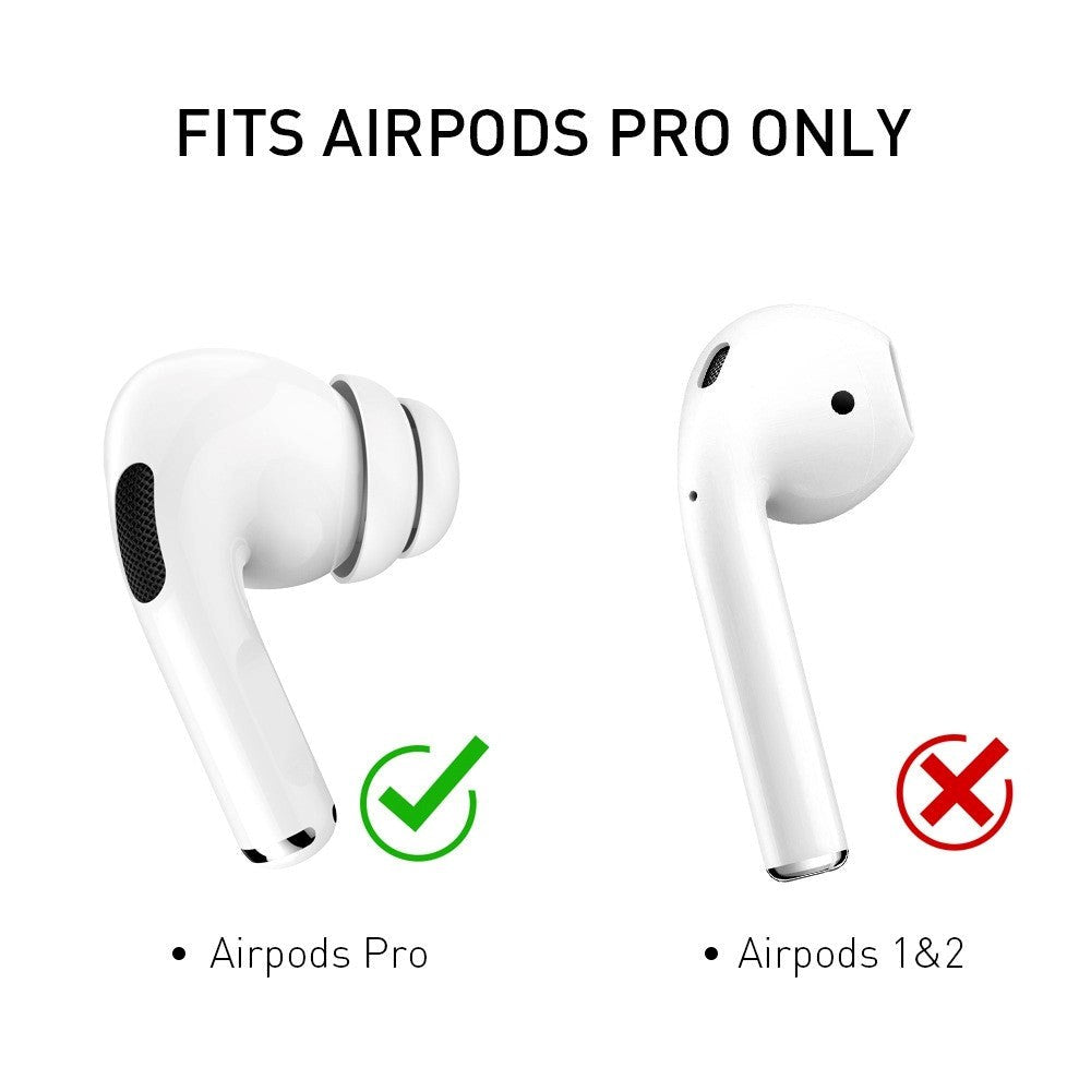 AirPods Pro (1 & 2 gen.) Silikon Ørepropper 2 Par - Sstørrelse S - Hvit