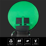 Rund Fotobakgrunn 75 cm - Grønn