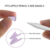 Apple Pencil 1 & 2nd Gen Pen Tip Cover 8 stk. i Lilla / Grønn / Rød / Oransje