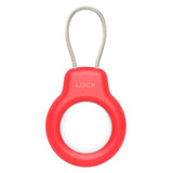 Hard Plast AirTag Deksel m. Wire - Rød