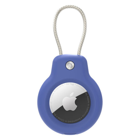 Hard Plast AirTag Deksel m. Wire - Blå