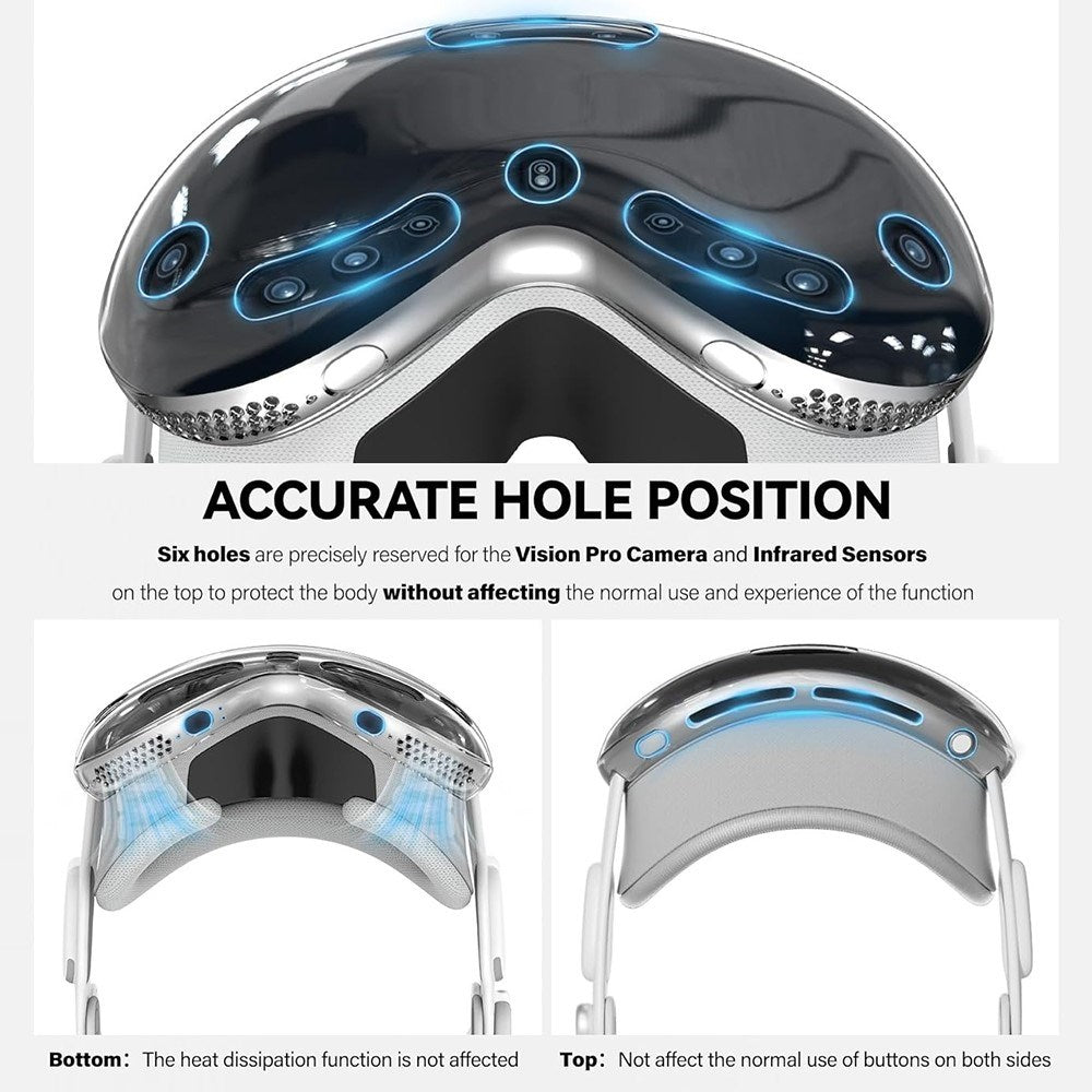 Apple Vision Pro Fleksibelt Plastdeksel - Gjennomsiktig