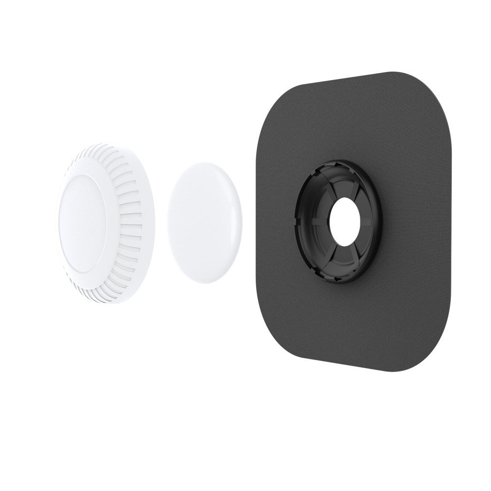 Stick-On Silikon Deksel for AirTag 1. & 2. Gen. - Hvit