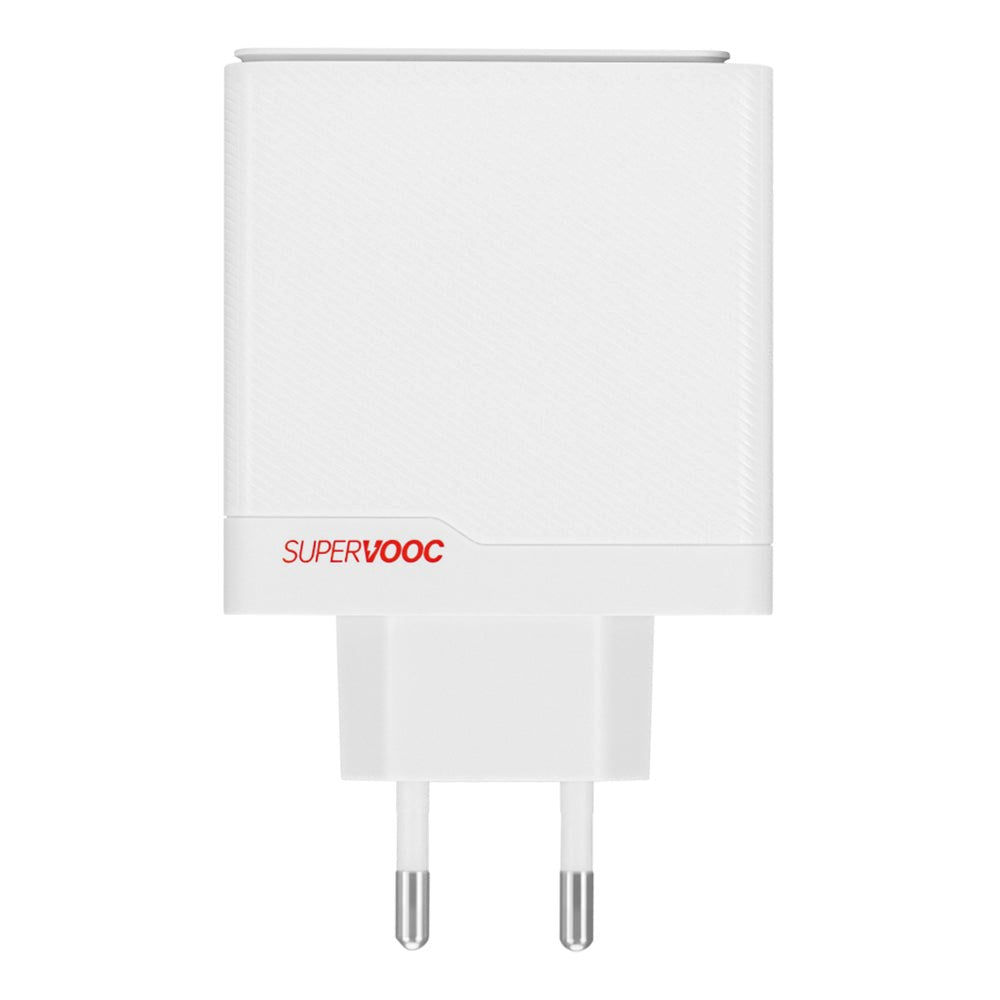 Original OnePlus Supervooc 100W Dual Vegglader USB-C / USB-A med USB-C-Kabel 1 meter - Hvit