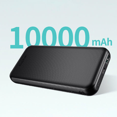 Choetch Powerbank 20W m. USB-A / USB-C (PD) 10.000 mAh - Svart