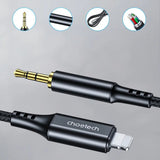 Choetech AUX007 Lightning til 3.5mm Minijack Kabel - 1m - Svart