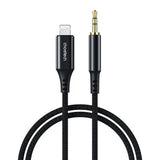 Choetech AUX009 Lightning til 3.5mm Minijack Kabel - 2m - Svart