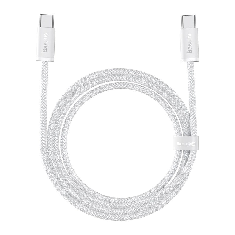 Baseus 100W USB-C til USB-C Kabel - Power Delivery - 1 Meter - Hvit