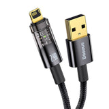 Baseus Explorer Series 2.4A - USB-A til Lightning Kabel - 1m - Svart