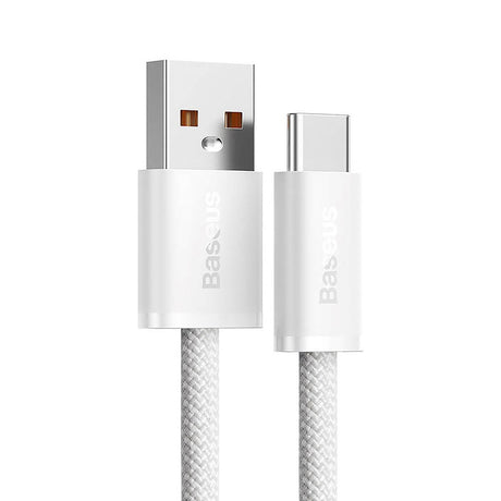 Baseus Dynamic Series 100W USB-A til USB-C Kabel - 2m - Hvit