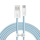 Baseus Dynamic Series 100W USB-A til USB-C Kabel - 2m - Blå