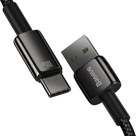 Baseus 100W USB-A til USB-C Kabel 480 Mb/s - 1 m - Svart