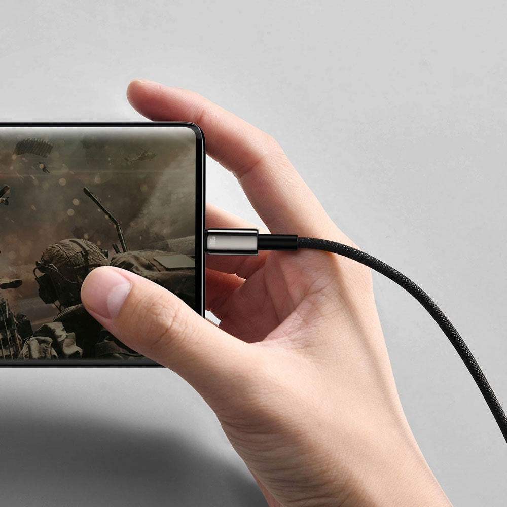 Baseus 100W USB-A til USB-C Kabel 480 Mb/s - 1 m - Svart