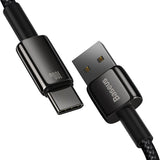 Baseus 100W USB-A til USB-C Kabel 480 Mb/s - 2 m - Svart