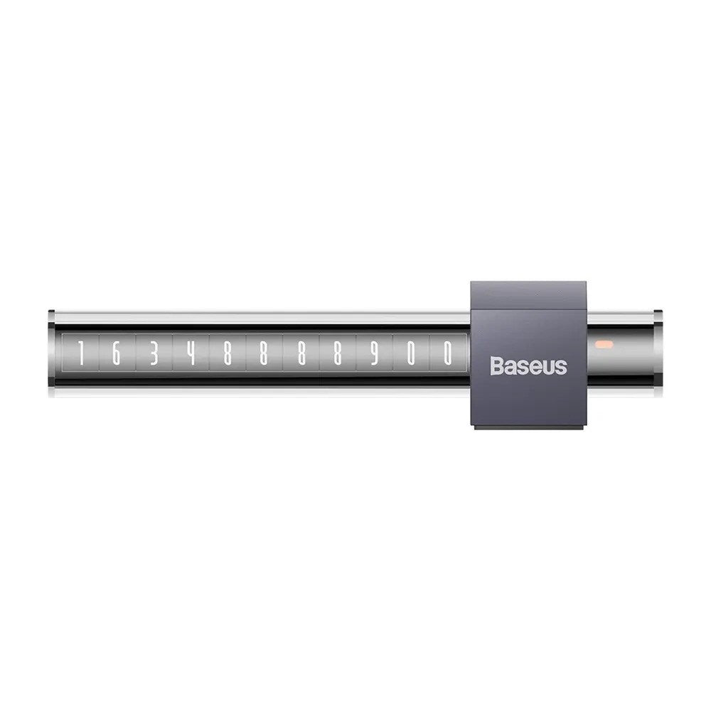 Baseus Parkeringsnummerplate til Instrumentbord - Grå