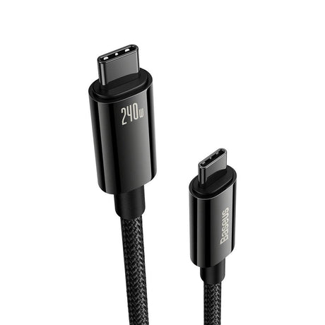 Baseus 240W USB-C til USB-C Kabel 480 Mb/s - 1 m - Svart